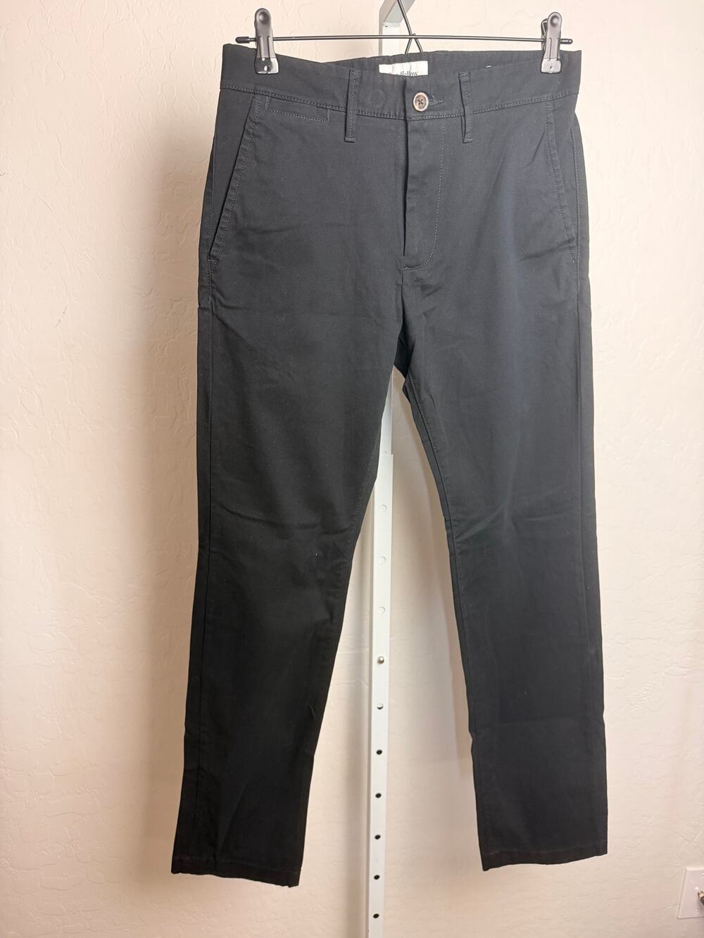 Goodfellow & Co Every Wear Chino Pants Men’s 28x30 Black Slim Stretch Casual